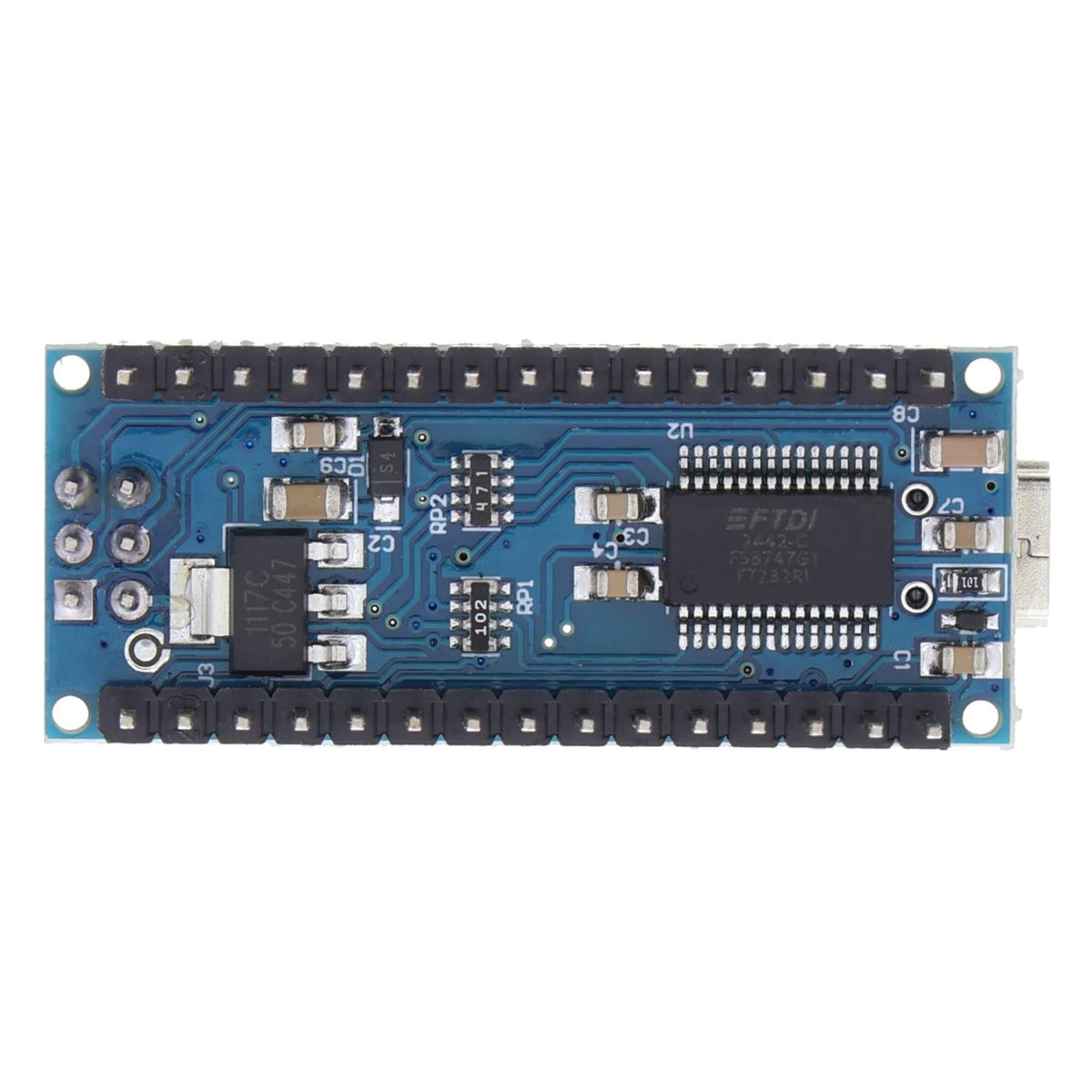 Funduino Nano R3 Mikrocontroller - ATmega328, FTDI FT232RL, Mini-USB - F23107175 - Funduino