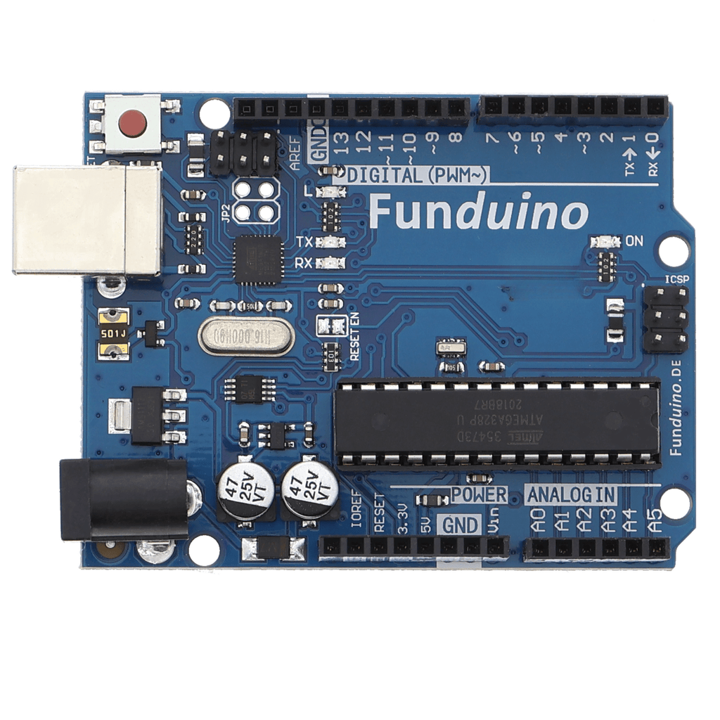 Funduino UNO R3 Mikrocontroller - ATmega328P, 16 MHz, für Arduino - F23107480 - Funduino