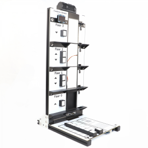 Funduino Elevator: Aufzugmodell mit Turm und Bodenplatte