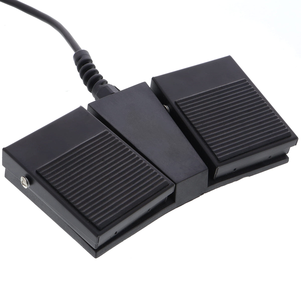 Fußschalter - 2 Pedale, 250 V / 10 A, Aluminium, Schwarz