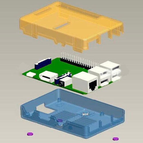 Custodia per Raspberry Pi 2 B+ - trasparente