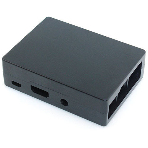 Case for Raspberry Pi 3 and 3B+ - aluminum, black