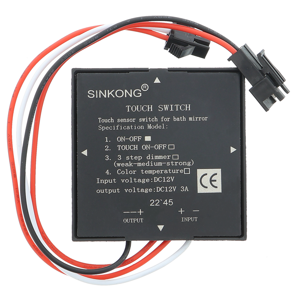 Inductive Secret Switch 12 V - Mirror Switch, Illuminated