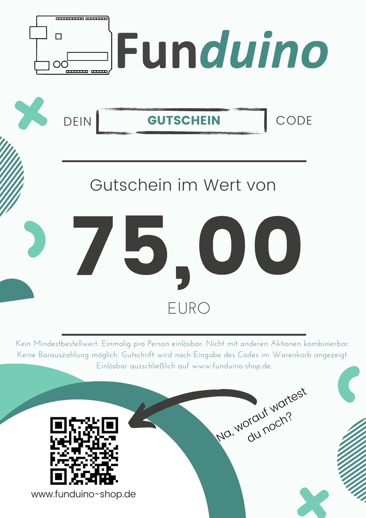 Funduino gift voucher - €75 value