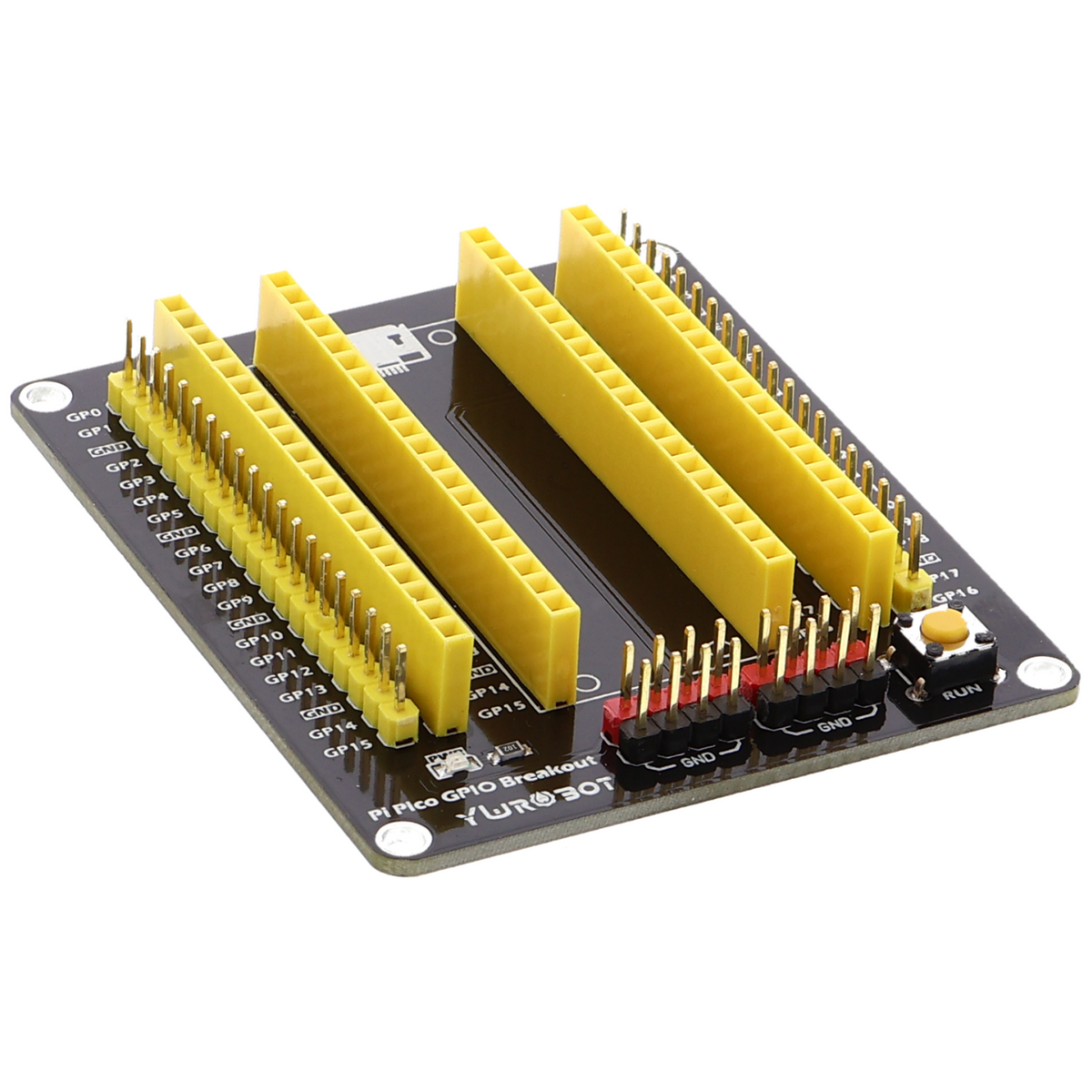 Scheda di espansione GPIO con pin header e connettore femmina per Raspberry Pi Pico