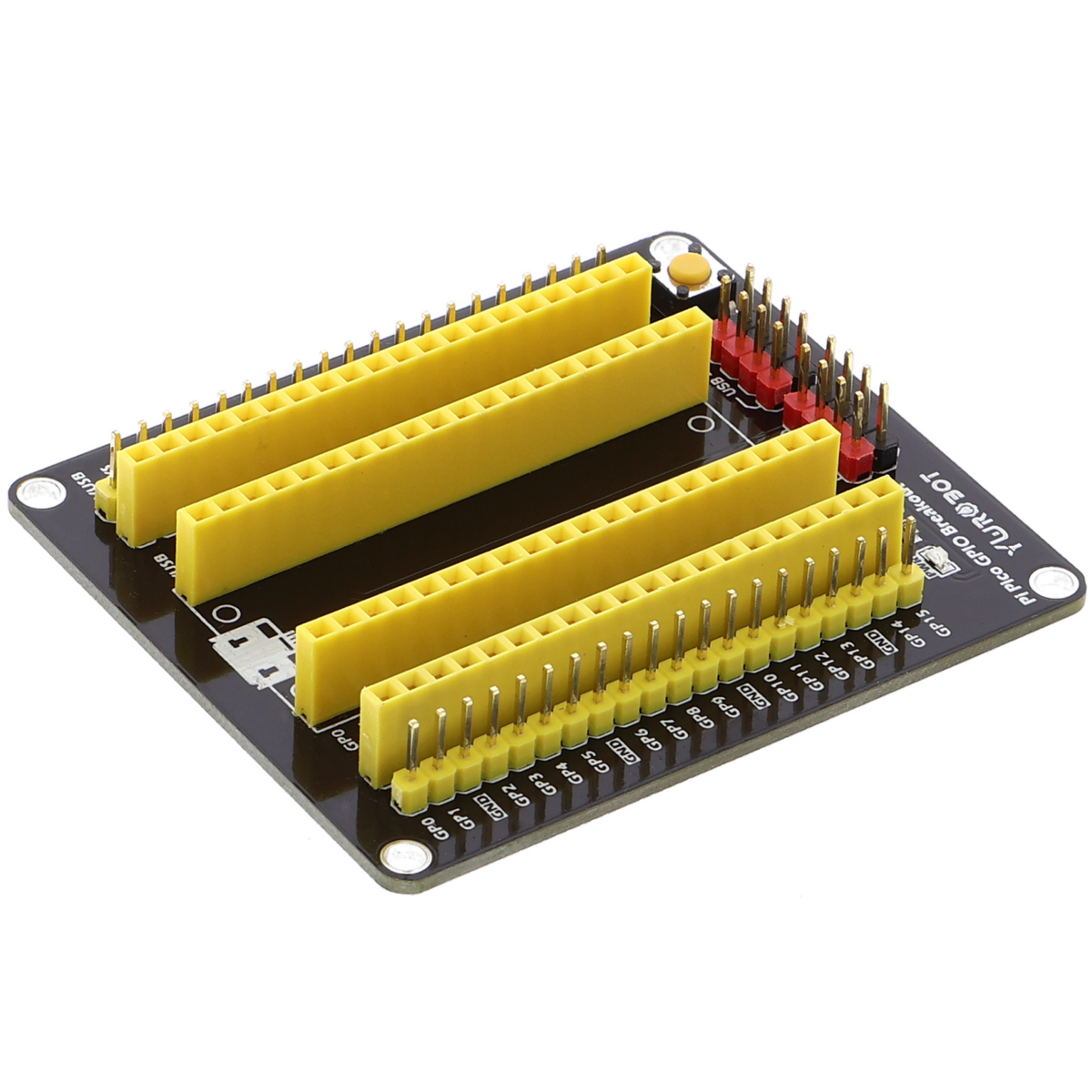 Scheda di espansione GPIO con pin header e connettore femmina per Raspberry Pi Pico
