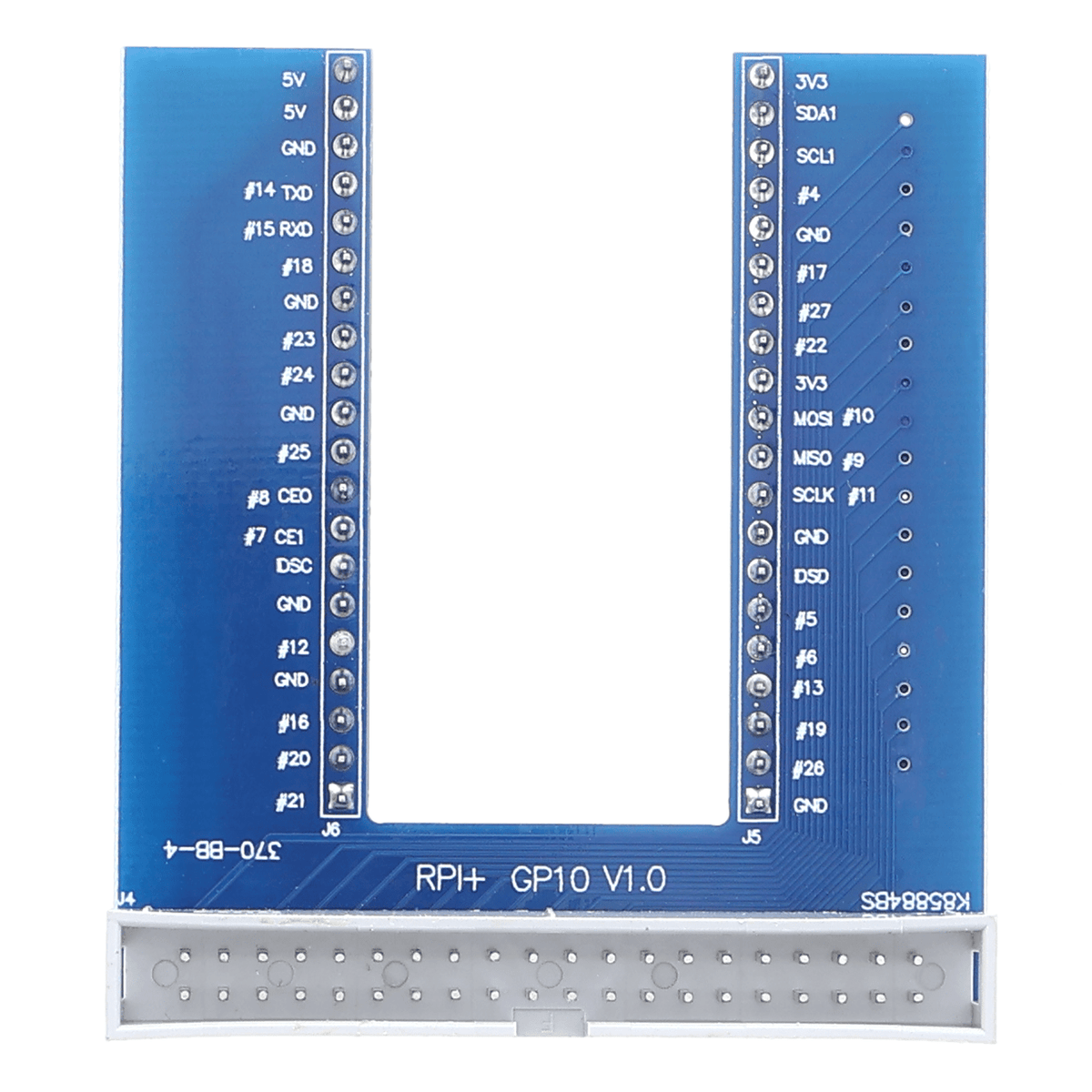 GPIO Erweiterungsmodul U-Type - 40 Pin, blau, für Raspberry Pi - F23108407 - Funduino