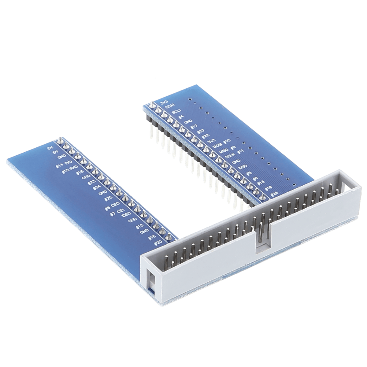 GPIO Erweiterungsmodul U-Type - 40 Pin, blau, für Raspberry Pi - F23108407 - Funduino