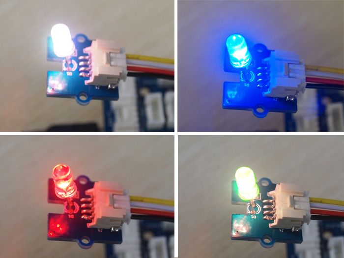 Grove RGB 5 mm flash LED - automatically flashes in multiple colors