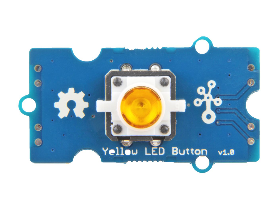 Grove - gele LED-drukknop