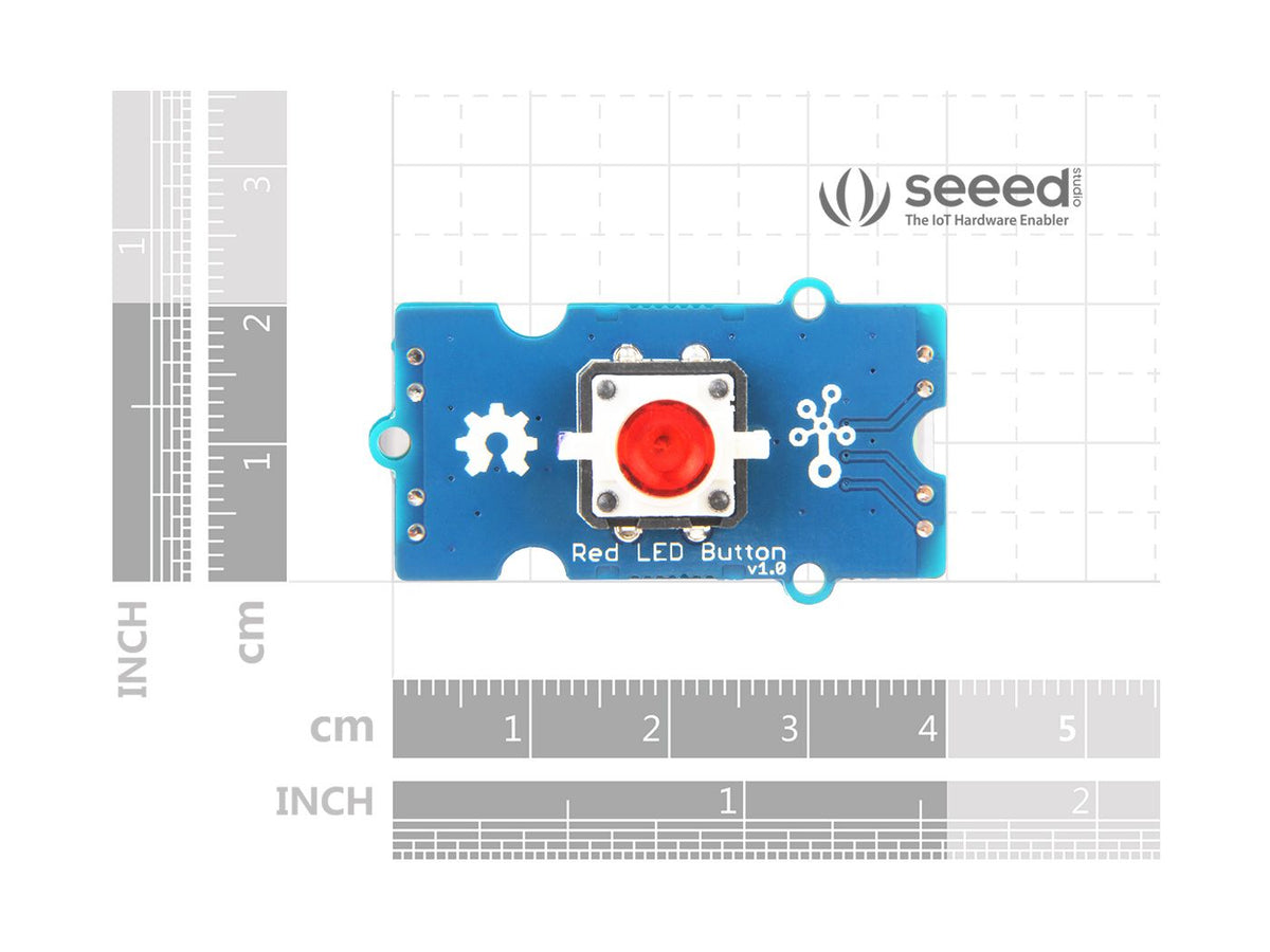 Grove LED-Taster rot - 3,3-5 V, Digital-Schnittstelle