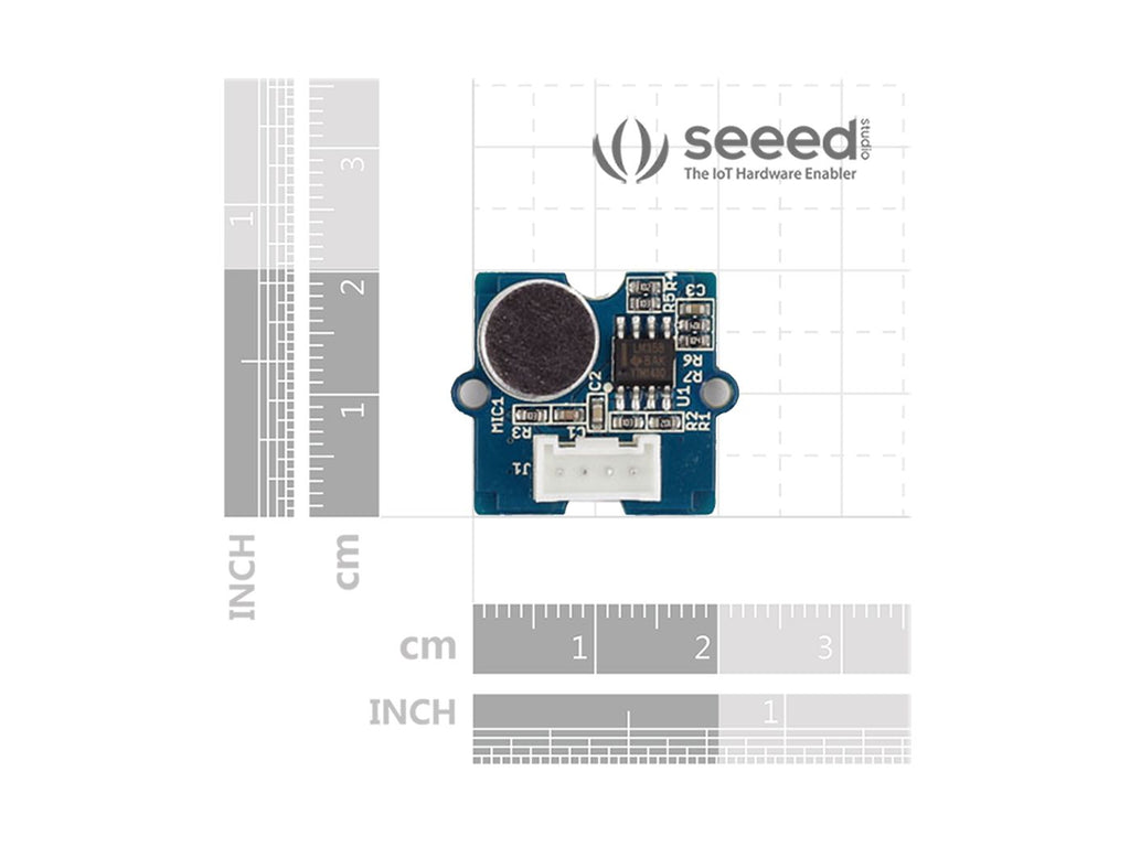 Grove sound sensor - electret microphone, analog, 4-12 V