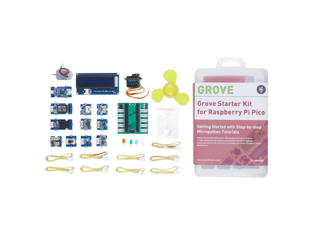 Grove Starter Kit for Raspberry Pi Pico - shield, sensors, display
