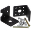 Supports pour motoréducteurs TT - aluminium, noir