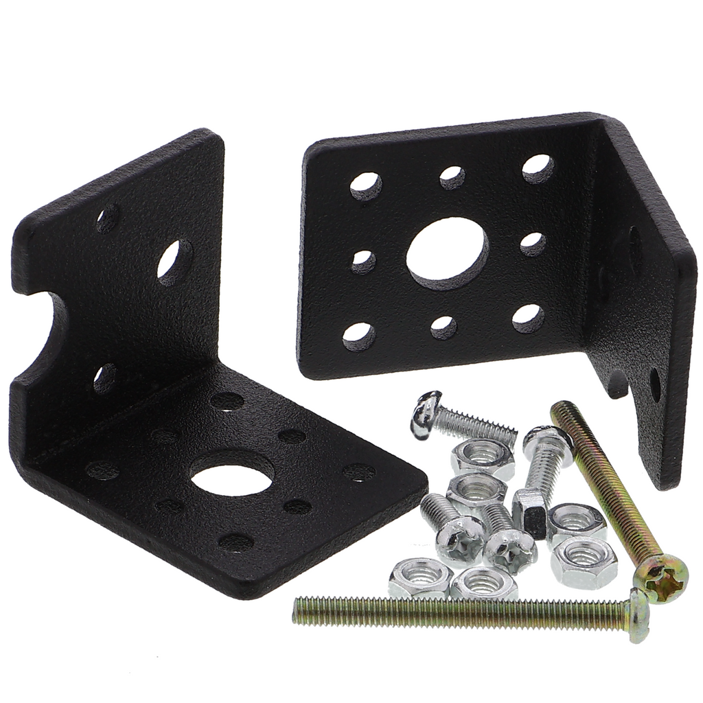 Mounting bracket for TT gear motor - aluminum, black anodized