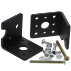 Mounting bracket for TT gear motor - aluminum, black anodized