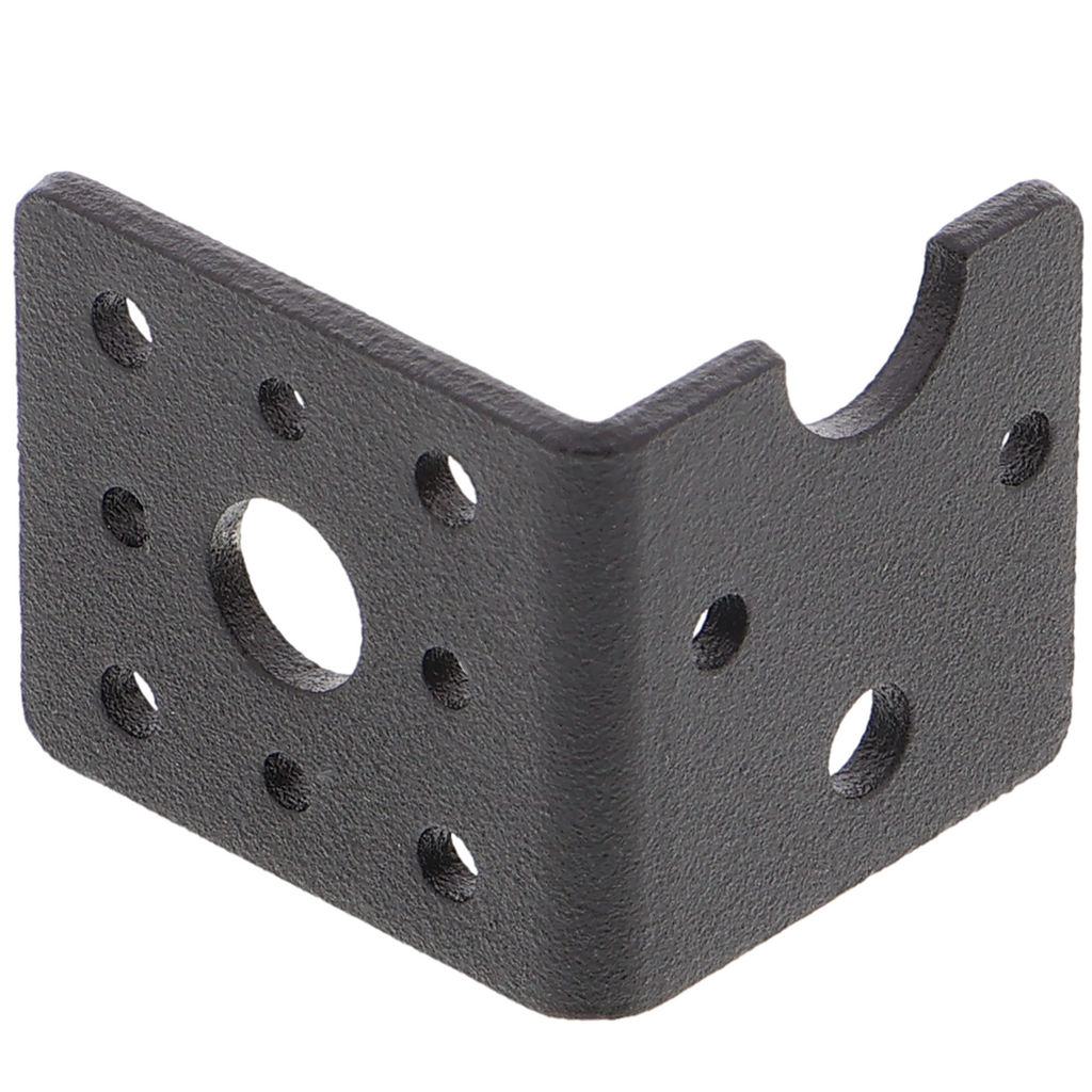 Mounting bracket for TT gear motor - aluminum, black anodized