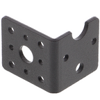 Mounting bracket for TT gear motor - aluminum, black anodized