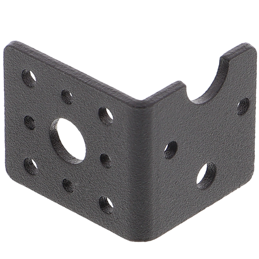 Mounting bracket for TT gear motor - aluminum, black anodized