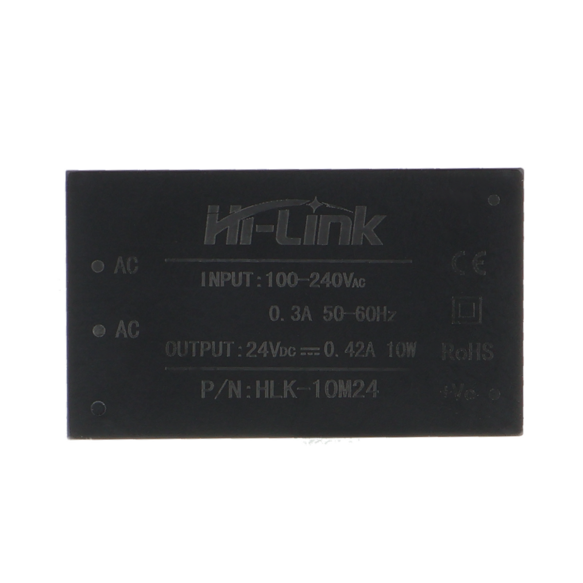 HI-Link HLK-10M24 power supply - 230 V to 24 V, DIN rail