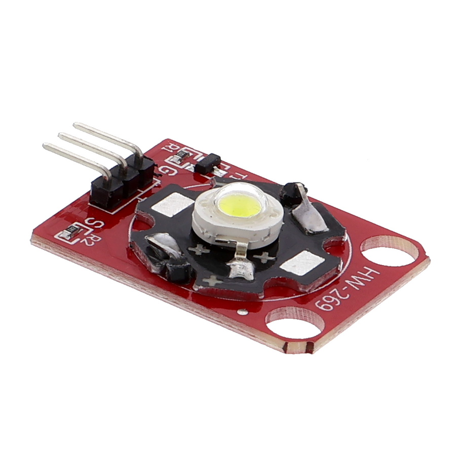 High-power LED module 3 W - PCB, 3.5-5.5 V, 700 mA