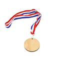 Medalla de madera de 7cm para grabado láser