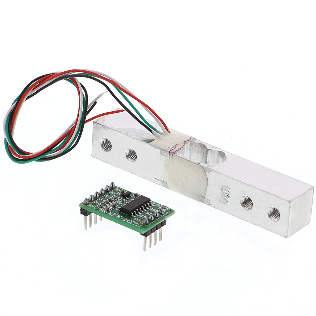 HX711AD weegdruksensor met load cell - 5kg - gewichtsmeting