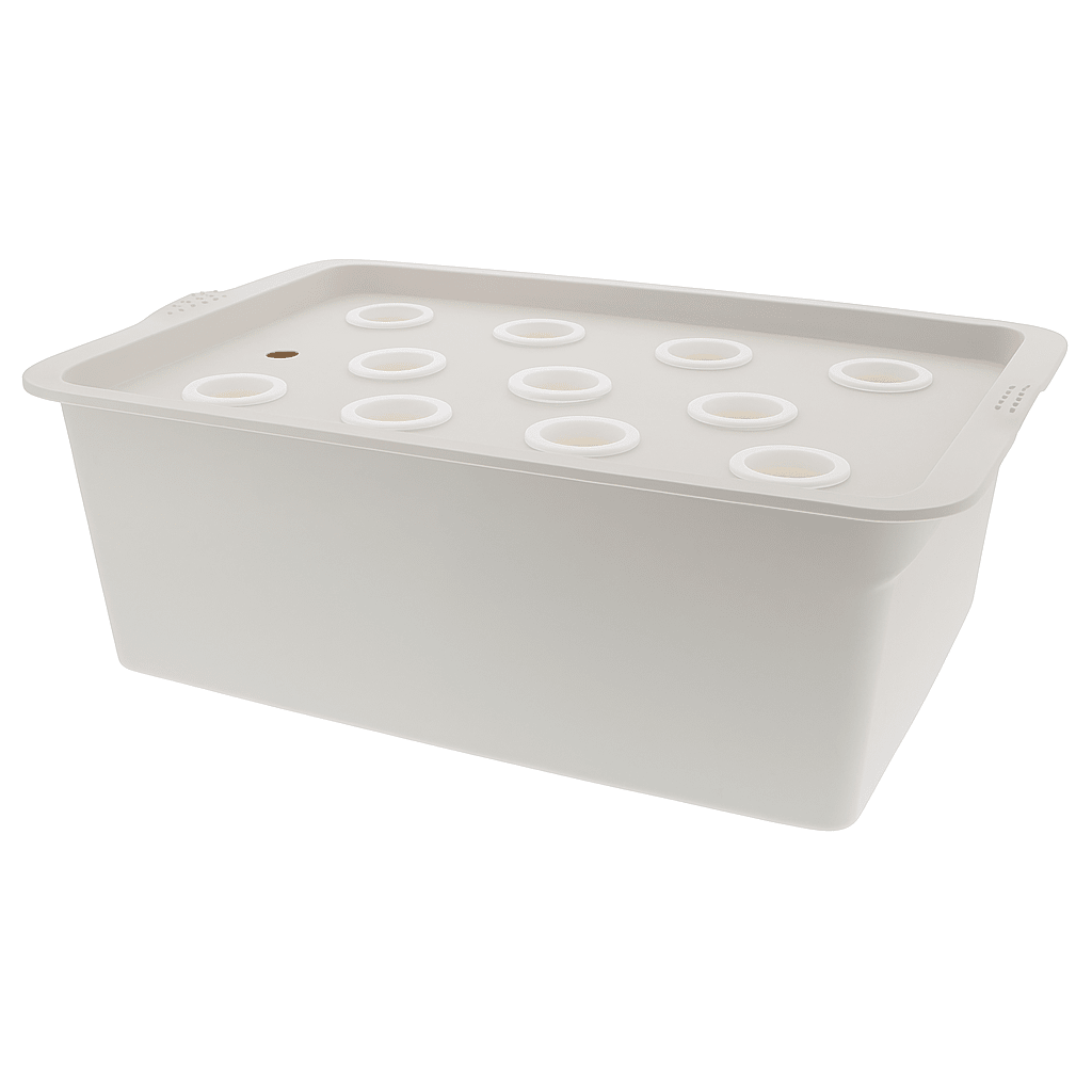 Hydroponiksystem - 11 Pflanzlöcher, LED-Licht, Indoor - F25110746 - Funduino