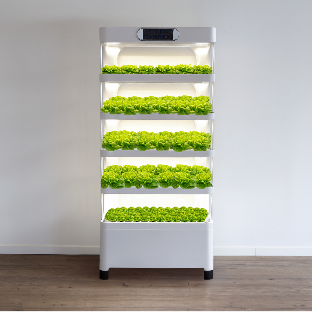 Hydroponiksystem - 157 Pflanzlöcher, LED-Wachstumslicht
