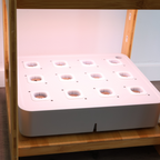 Hydroponik System Indoor - 12 Pflanzlöcher, 24 W LED Vollspektrum
