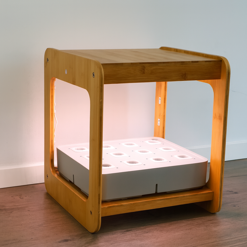Hydroponik System Indoor - 12 Pflanzlöcher, 24 W LED Vollspektrum