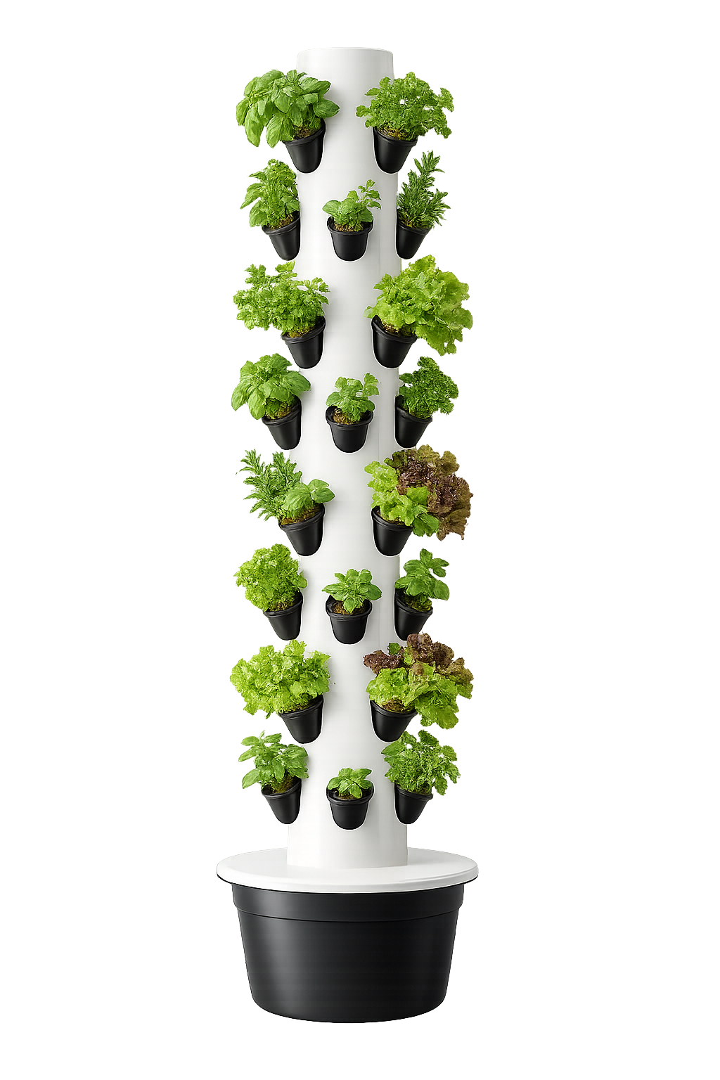 Hydroponic Tower - aeroponic, 9 levels, 36 planting holes