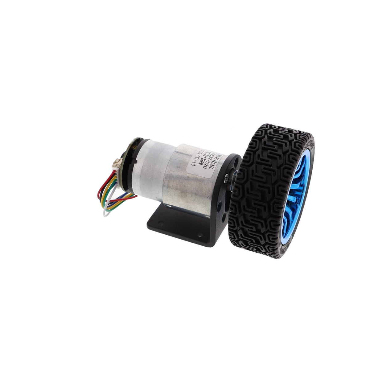 Kit de motorreductor con encoder JGB37-520 12V 12RPM con rueda
