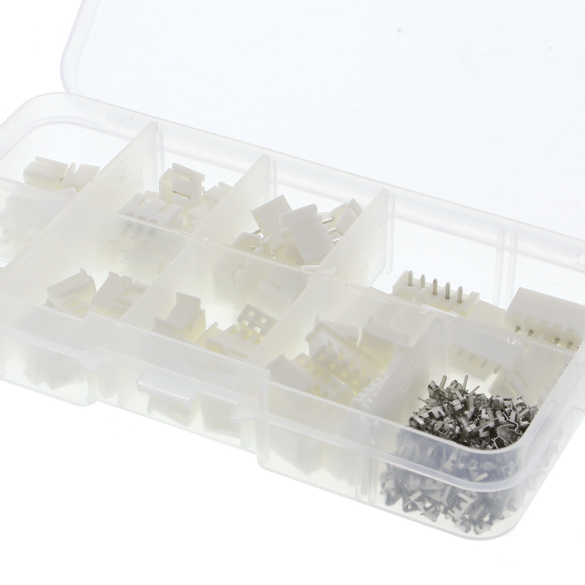 JST connector kit - 230 pieces, 2P to 5P, 2.54 mm pitch