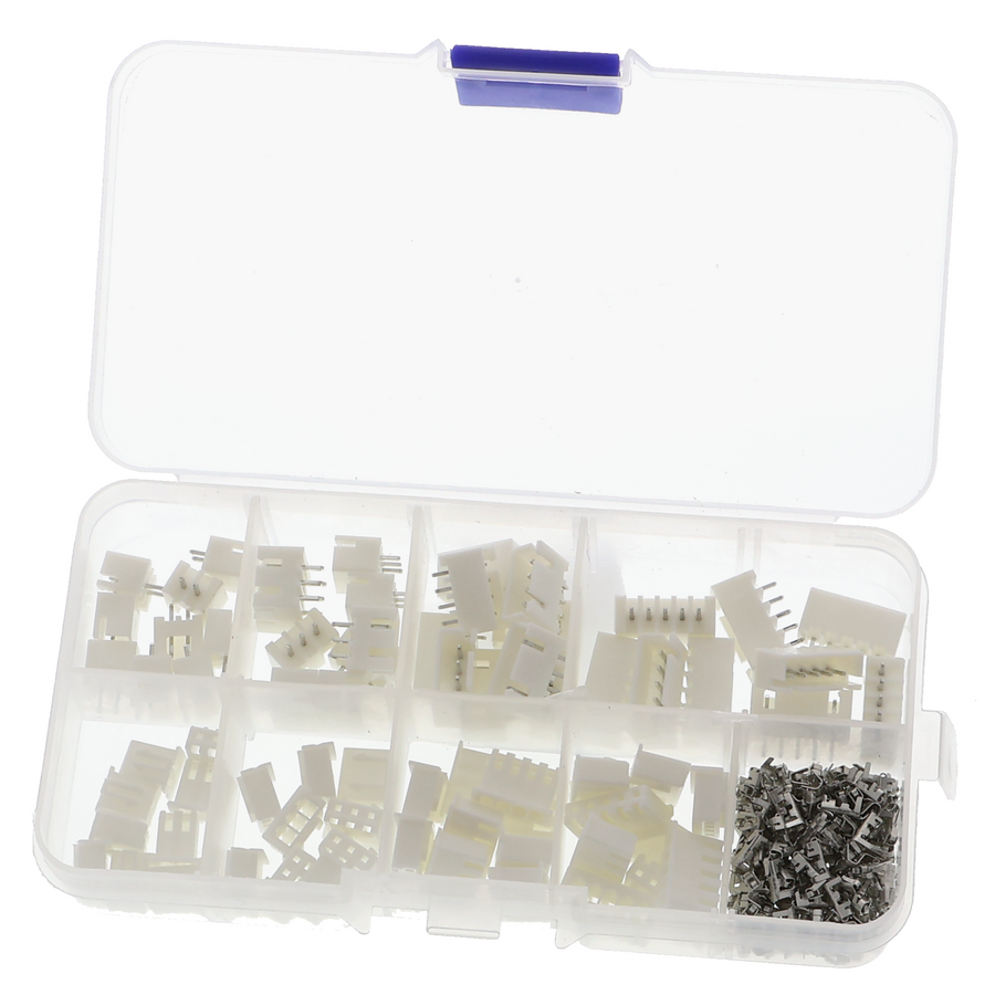 JST Steckerkit - 230 Teile, 2P bis 5P, Raster 2,54 mm