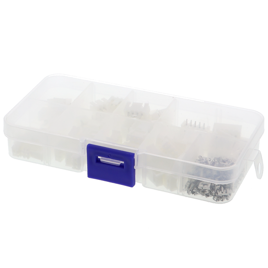 JST Steckerkit - 230 Teile, 2P bis 5P, Raster 2,54 mm