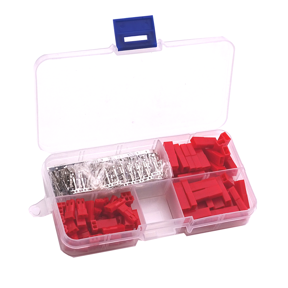 Assortimento di connettori JST SYP a 2 pin, presa terminale, 300 pezzi, passo 2,54mm, rosso