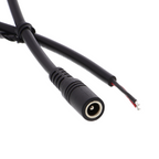 DC socket with cable - 5.5 x 2.1 mm, bare ends