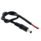 Cable con conector DC macho de 5,5mm x 2,1 mm