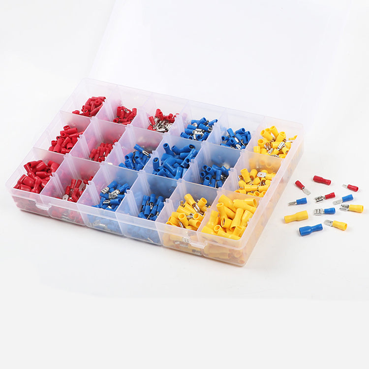 Kit de raccordement de câbles / cosses de câble, 540 pièces, assorties par couleur