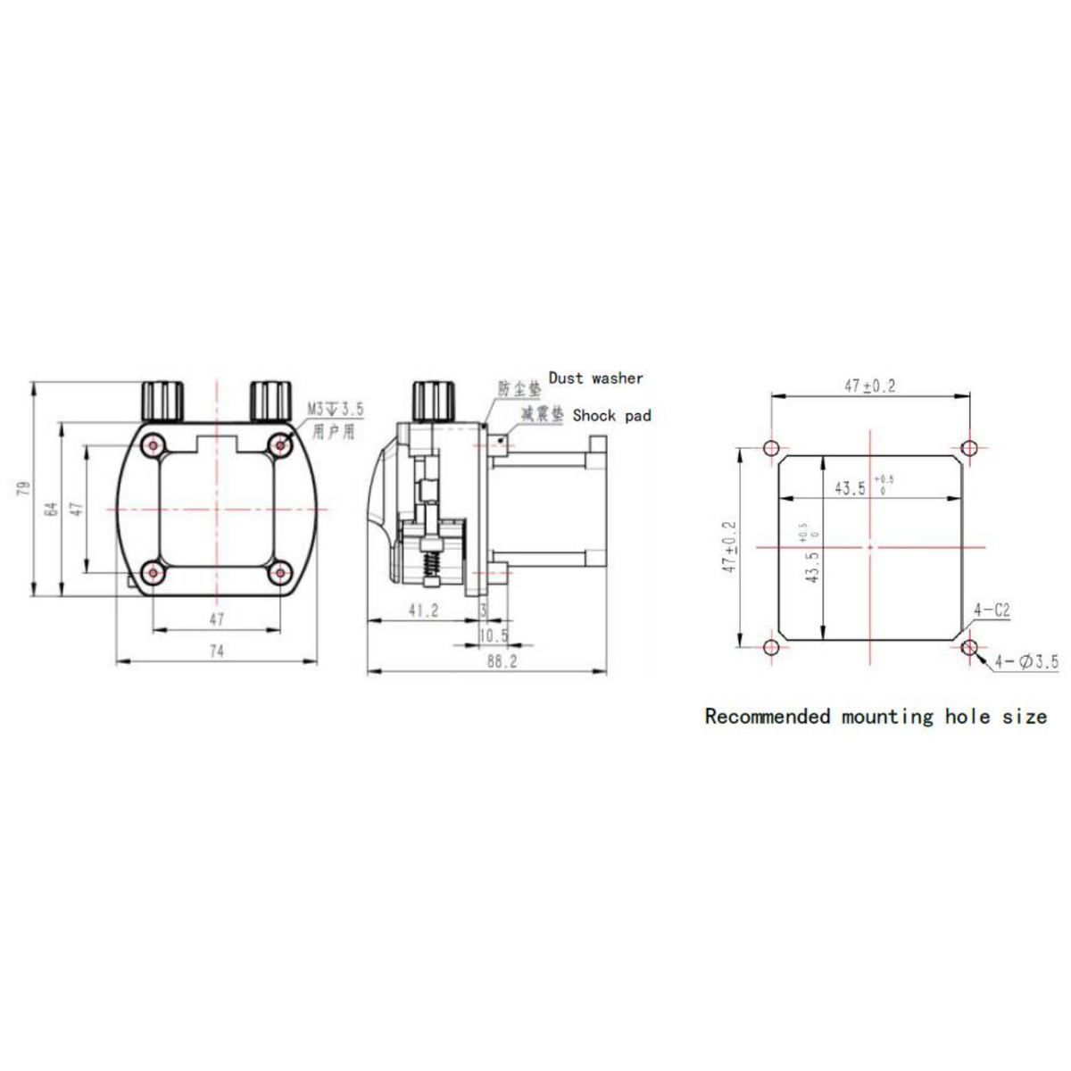 Bomba peristáltica Kamoer KCM, bomba dosificadora - 12V - 24V, 0-160ml/min - motor paso a paso