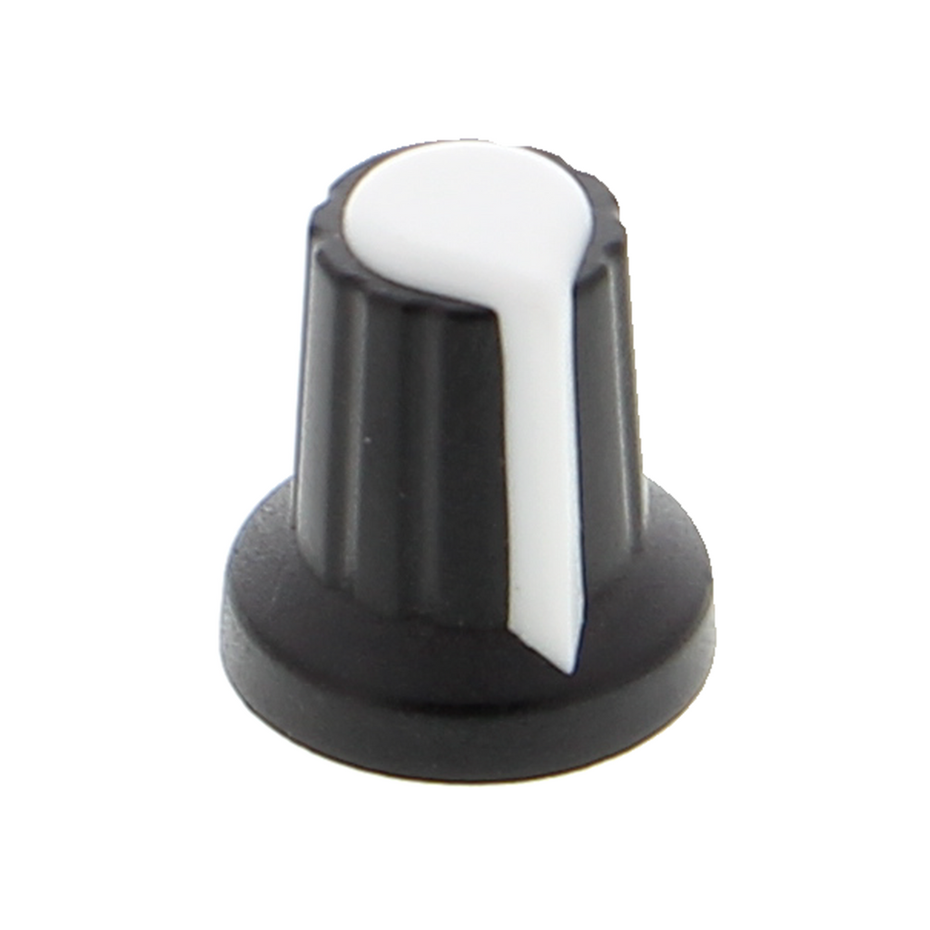 Potentiometer cap - push-on rotary knob, non-slip, Orange
