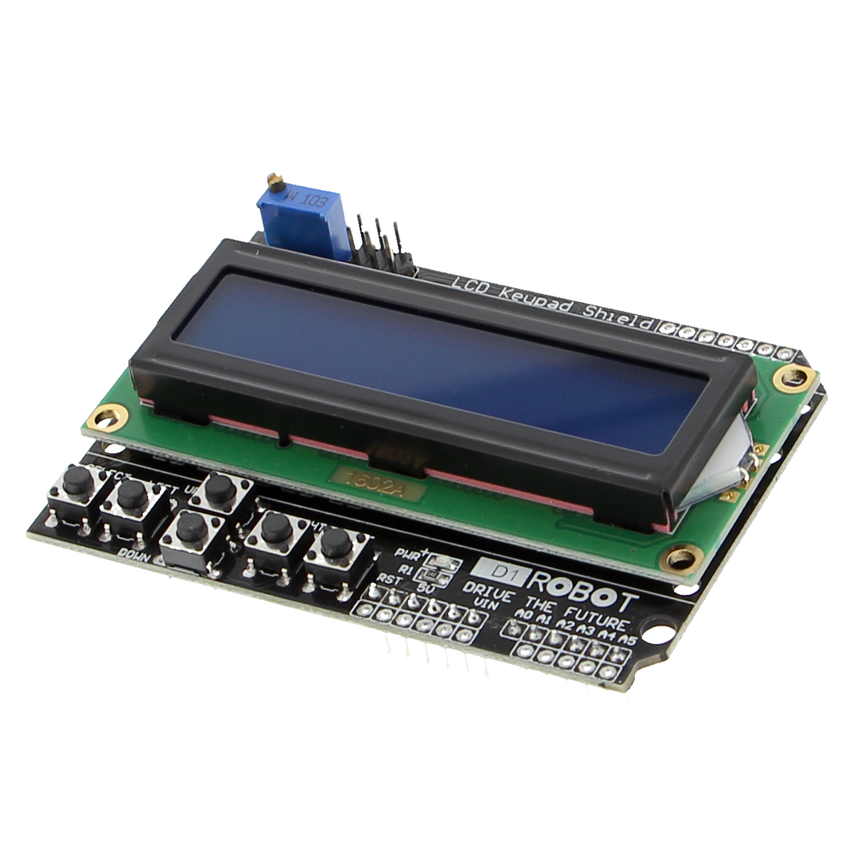 LCD Keypad Shield 1602 - 16x2 Display, 5 Tasten, für Arduino UNO