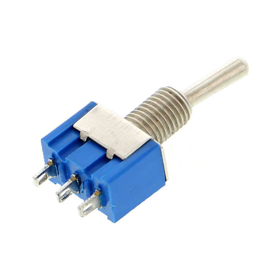 Blue toggle switch - ON/ON latching, 125 V / 5 A