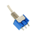 Blue toggle switch - ON/ON latching, 125 V / 5 A