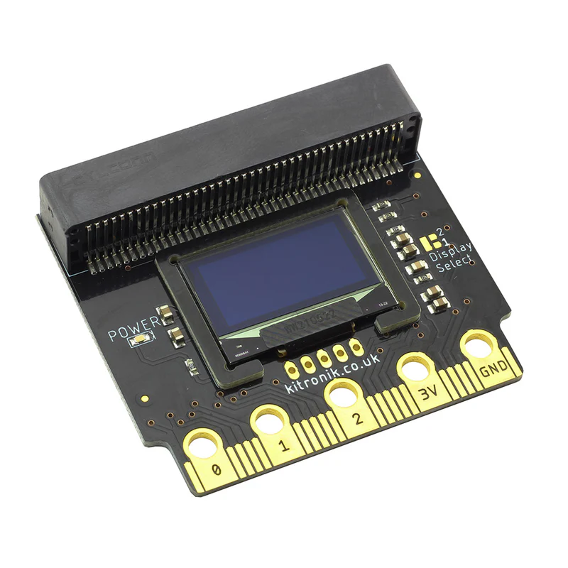 Display OLED grafico Kitronik :VIEW 128, 128x64, per BBC micro:bit