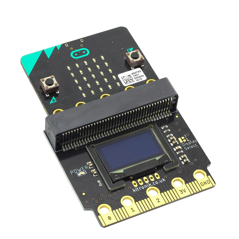Display OLED grafico Kitronik :VIEW 128, 128x64, per BBC micro:bit