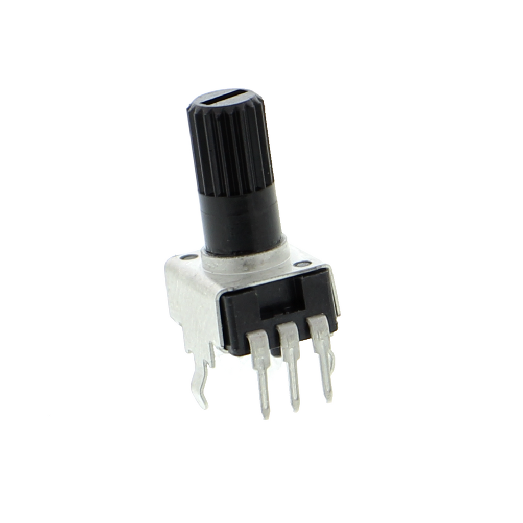 Drehpotentiometer 10 kOhm - Kohlefilm, Achse 6 mm, bis 30 V