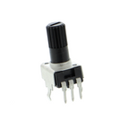 Drehpotentiometer 10 kOhm - Kohlefilm, Achse 6 mm, bis 30 V
