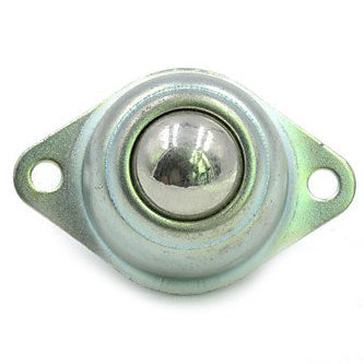Roulettes à bille - acier, entraxe de 40 mm
